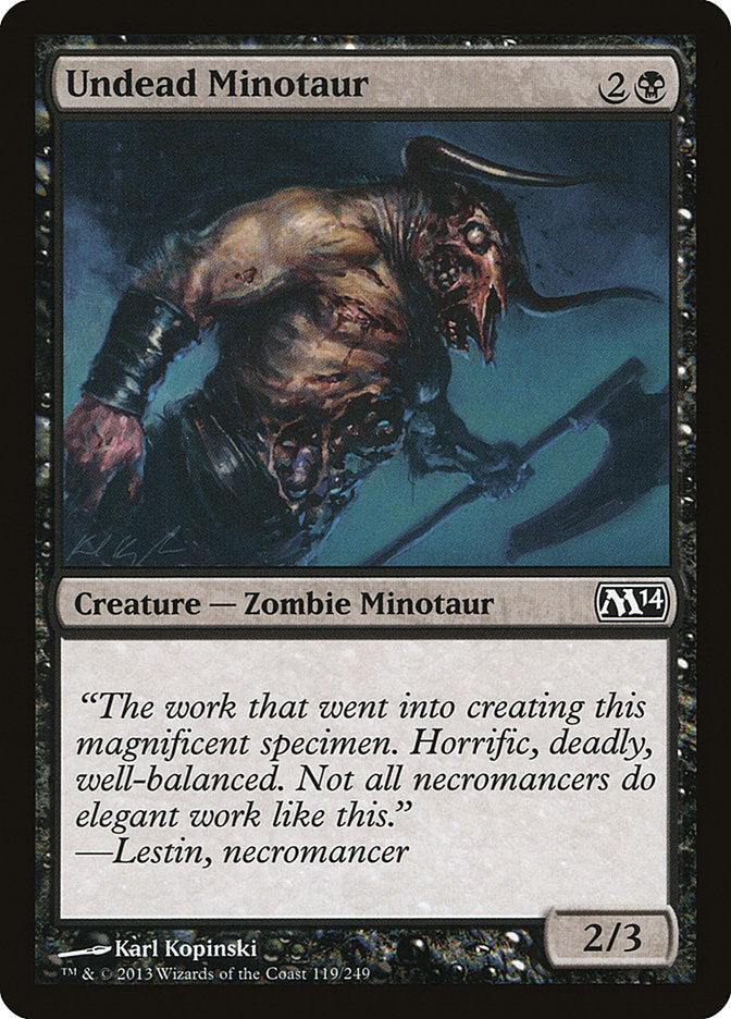 Undead Minotaur 119/249 (Magic 2014 (M14))  | Chromatic Games