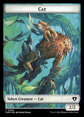 Spirit (0010) // Cat (0005) Double-Sided Token [Commander Masters Tokens] | Chromatic Games