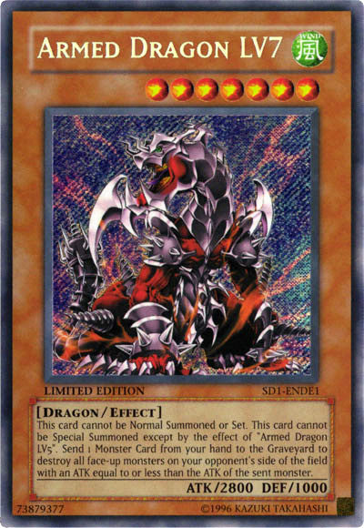 Armed Dragon Lv7 [SD1-ENDE1] Secret Rare | Chromatic Games
