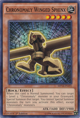 Chronomaly Winged Sphinx [MP14-EN191] Common | Chromatic Games