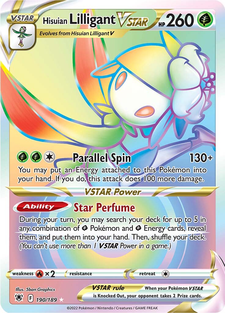 Hisuian Lilligant VSTAR (190/189) [Sword & Shield: Astral Radiance] | Chromatic Games