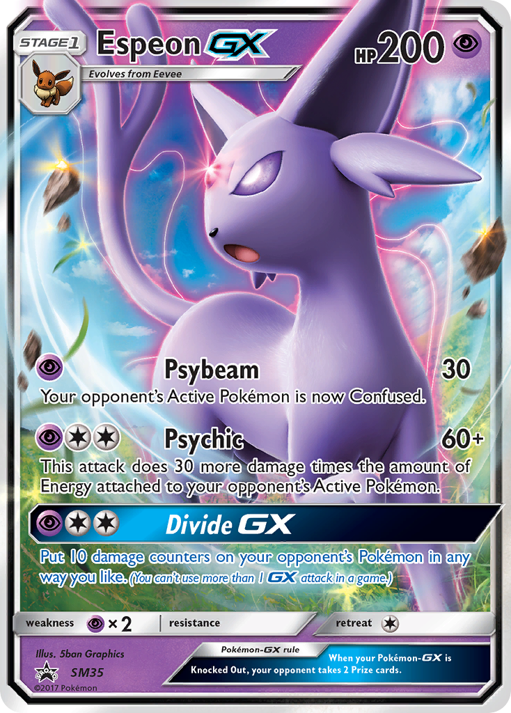 Espeon GX (SM35) [Sun & Moon: Black Star Promos] | Chromatic Games