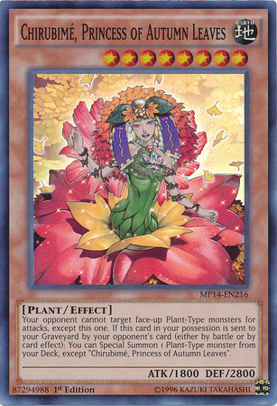 Chirubime, Princess of Autumn Leaves [MP14-EN216] Super Rare | Chromatic Games