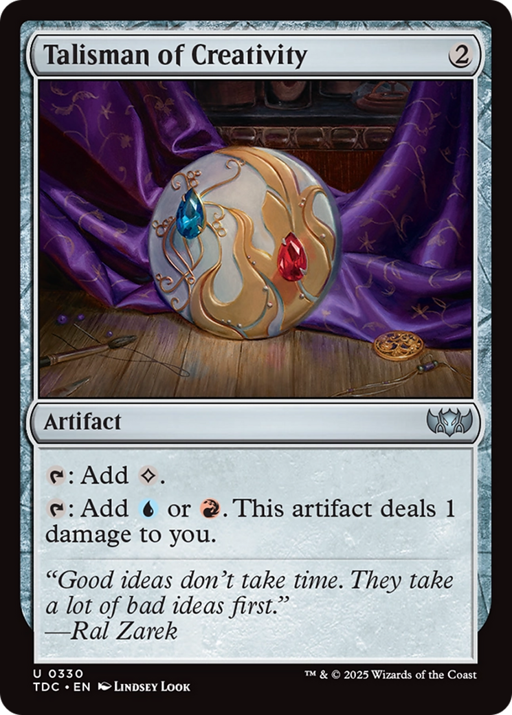 Talisman of Creativity [Tarkir: Dragonstorm Commander] | Chromatic Games