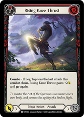 Rising Knee Thrust (Red) [U-WTR104] (Welcome to Rathe Unlimited)  Unlimited Rainbow Foil | Chromatic Games
