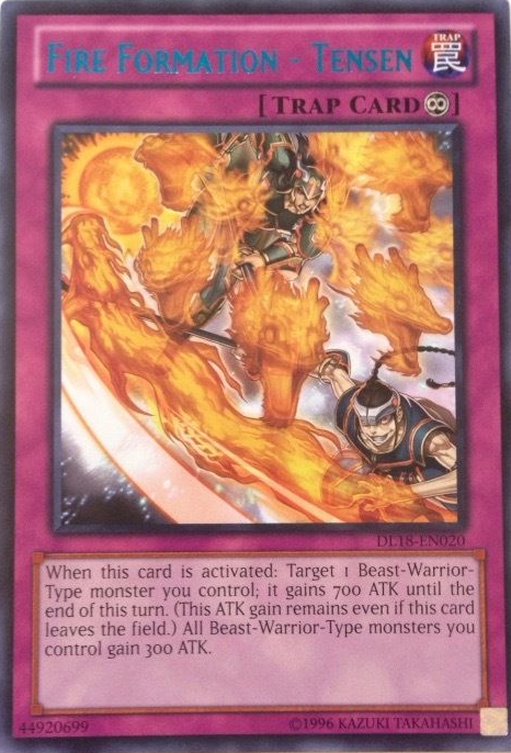 Fire Formation - Tensen (Blue) [DL18-EN020] Rare | Chromatic Games