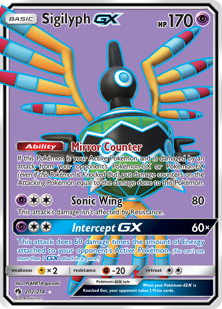 Sigilyph GX (202/214) [Sun & Moon: Lost Thunder] | Chromatic Games