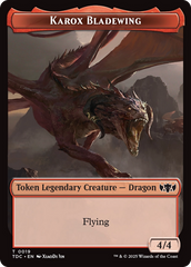 Karox Bladewing // Copy Double-Sided Token [Tarkir: Dragonstorm Commander Tokens] | Chromatic Games