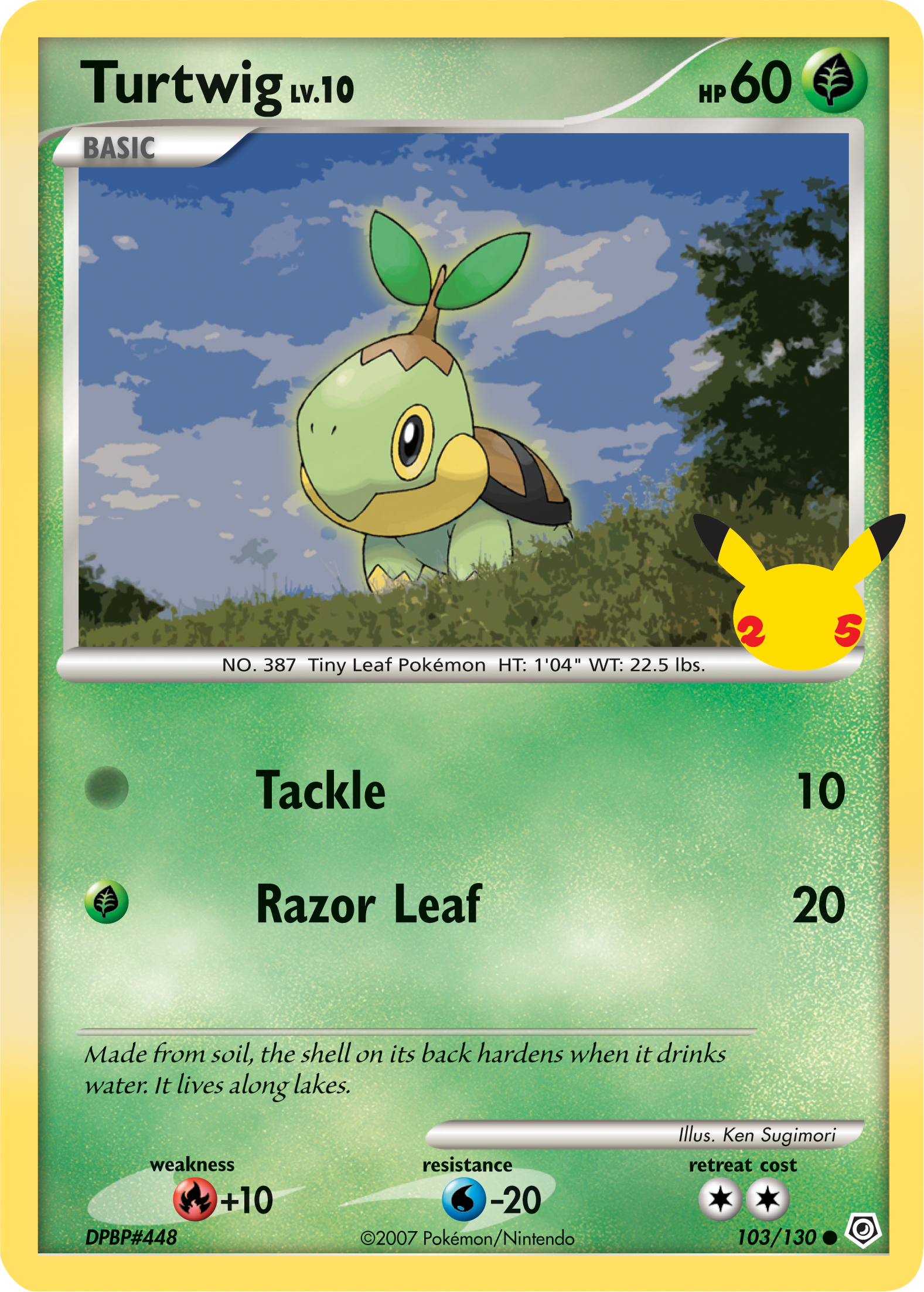 Turtwig (103/130) (Jumbo Card) [First Partner Pack] | Chromatic Games