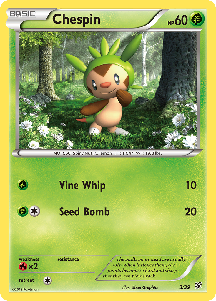 Chespin (3/39) [XY: Kalos Starter Set] | Chromatic Games