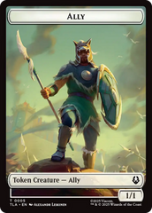 Ally (0005) // Clue (0018) Double-Sided Token [Avatar: The Last Airbender Tokens] | Chromatic Games