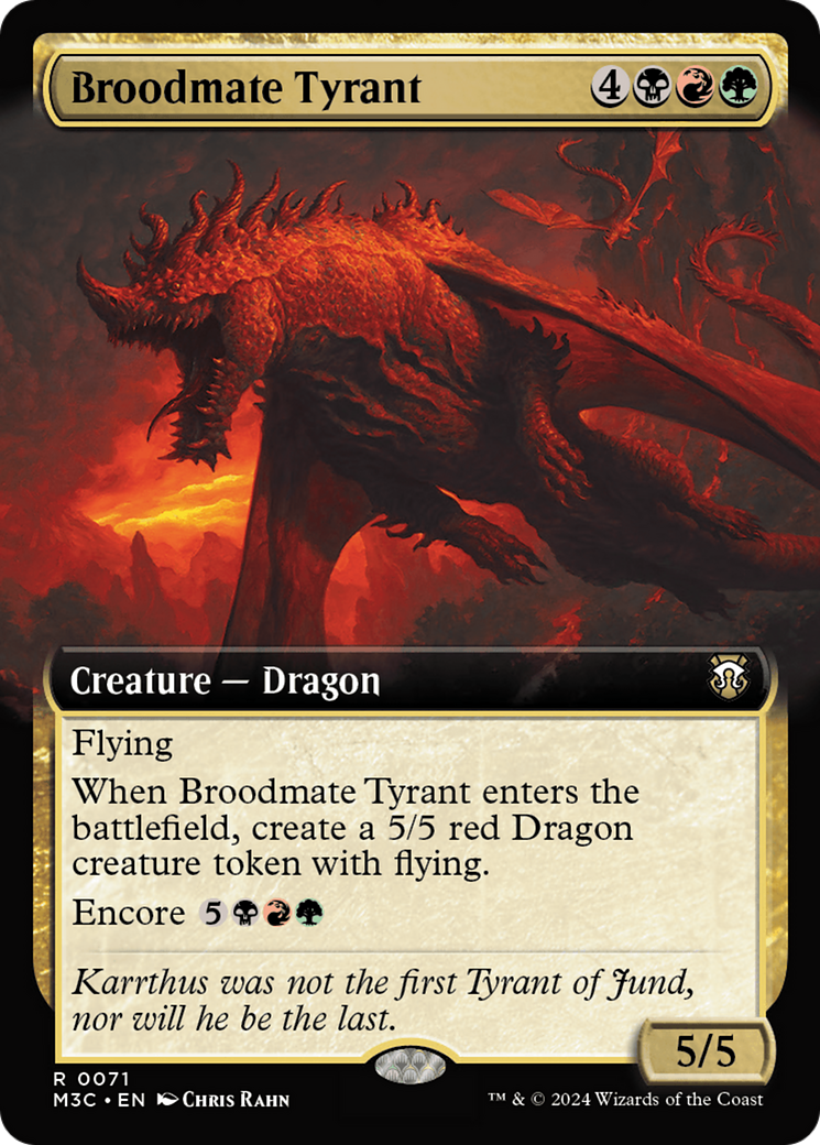 Broodmate Tyrant (Extended Art) [Modern Horizons 3 Commander] | Chromatic Games