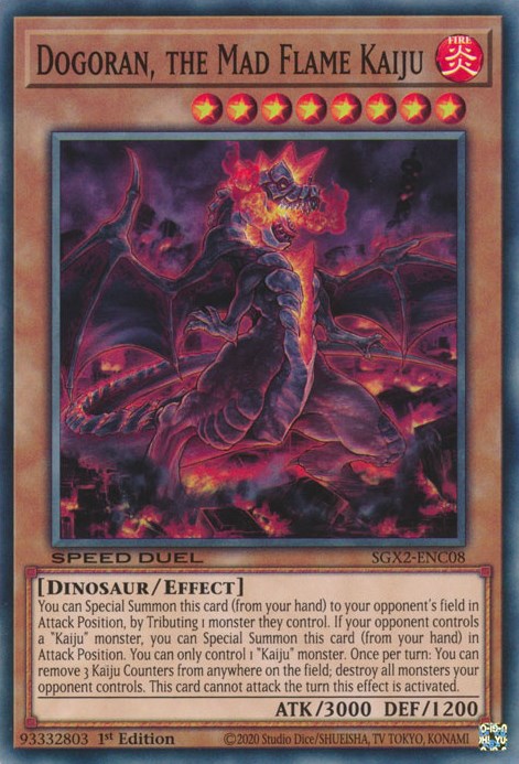 Dogoran, the Mad Flame Kaiju [SGX2-ENC08] Secret Rare | Chromatic Games