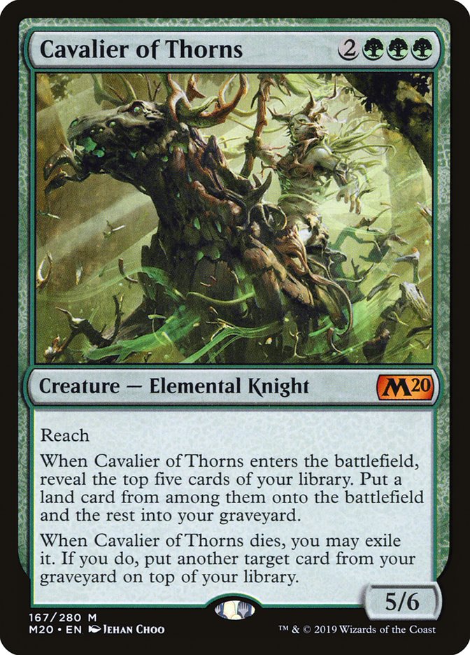 Cavalier of Thorns 167/280 (Core Set 2020)  | Chromatic Games