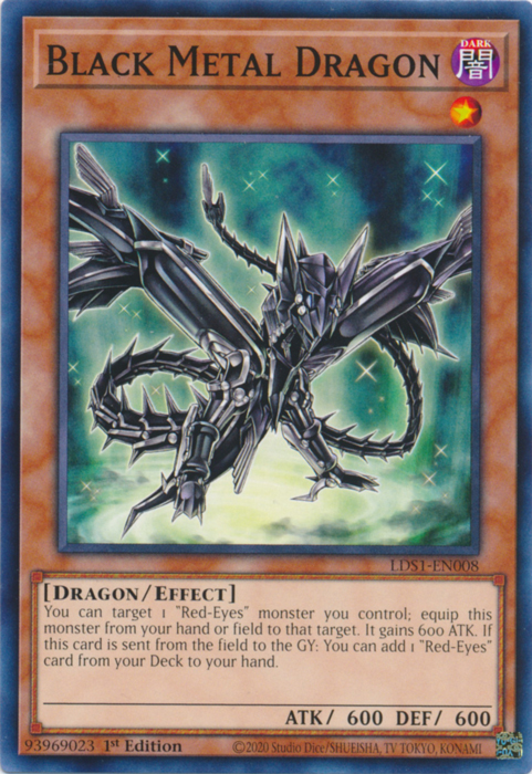 Black Metal Dragon [LDS1-EN008] Common | Chromatic Games