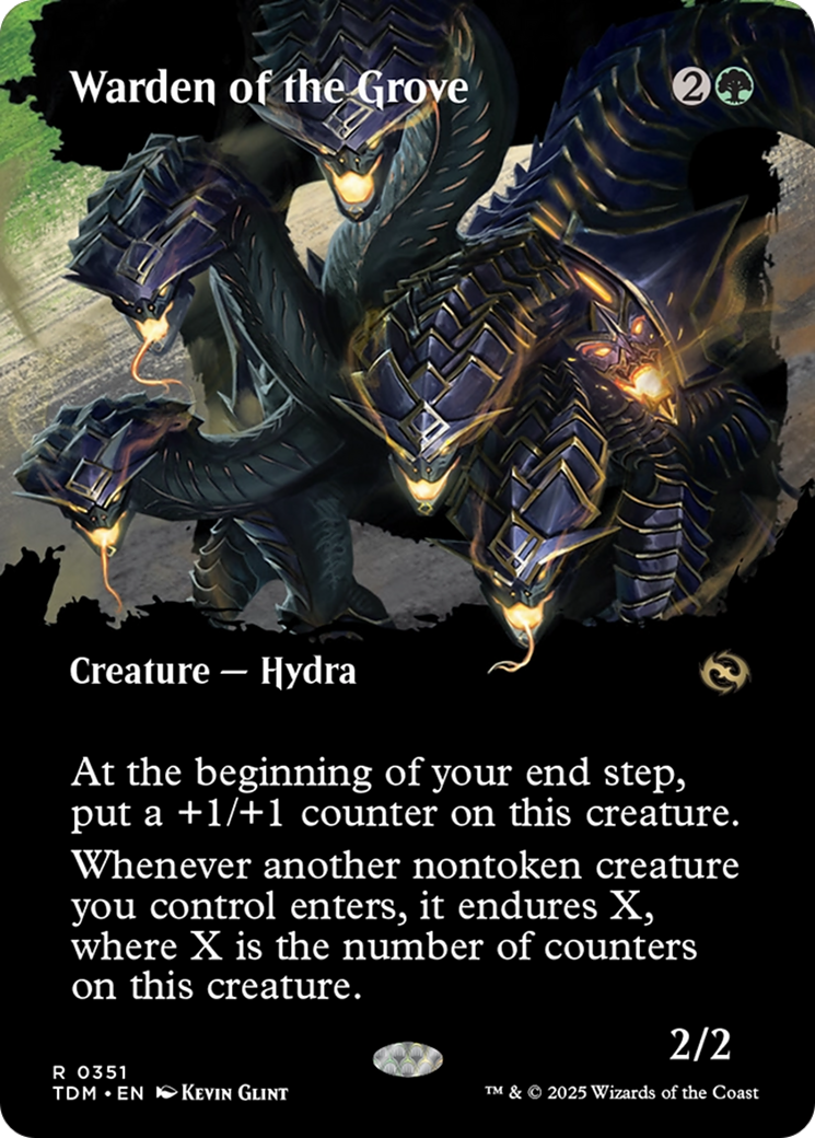 Warden of the Grove (Borderless) [Tarkir: Dragonstorm] | Chromatic Games