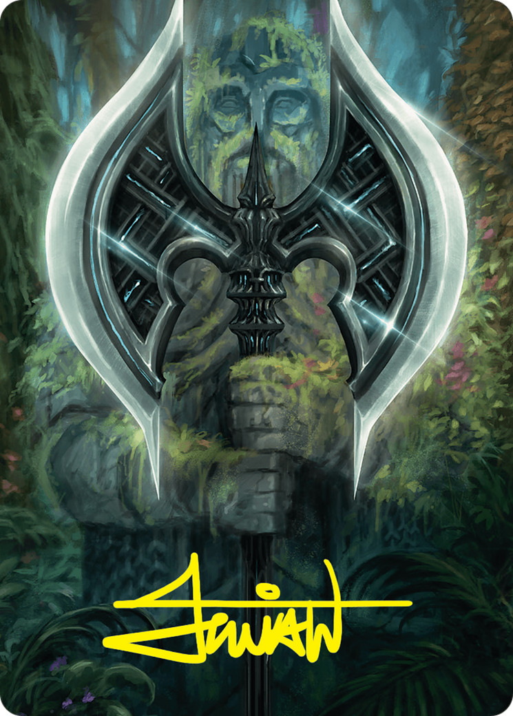 Leyline Axe Art Card (49/54) (Gold-Stamped Signature) [Foundations Art Series] | Chromatic Games