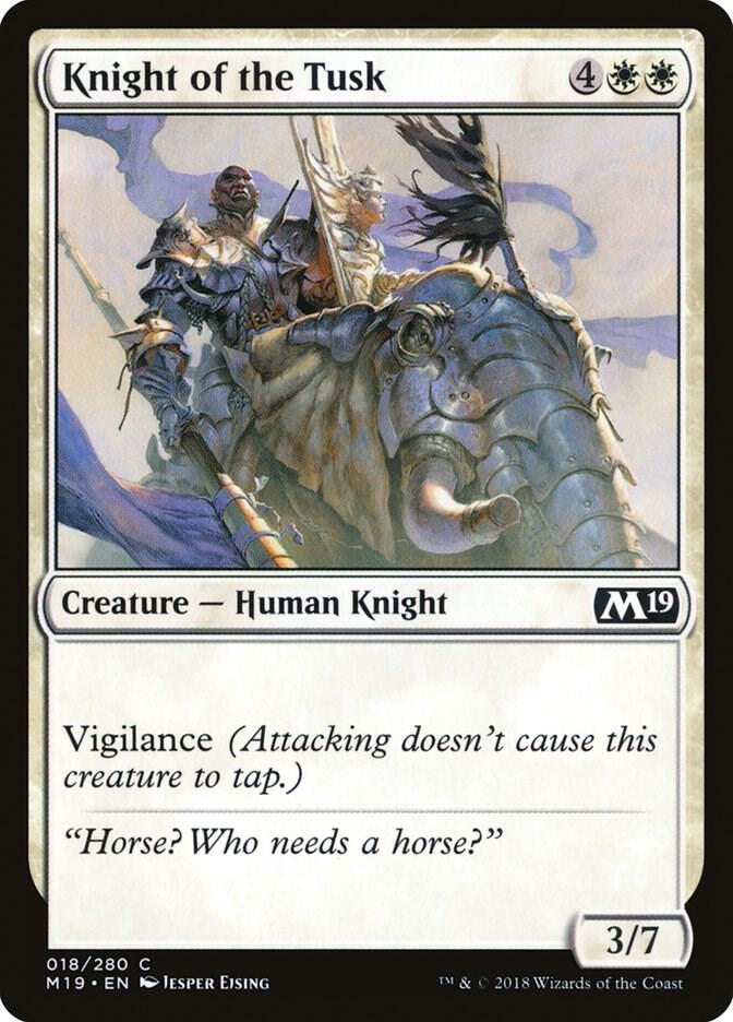 Knight of the Tusk 18/280 (Core Set 2019)  | Chromatic Games