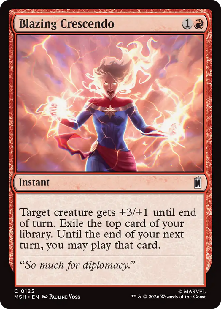 Blazing Crescendo [Marvel Super Heroes] | Chromatic Games