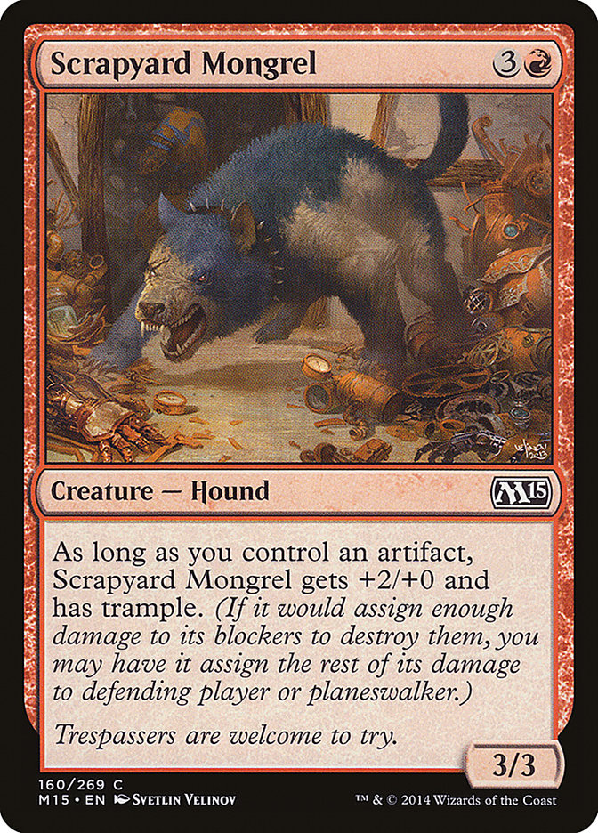 Scrapyard Mongrel 160/269 (Magic 2015 (M15))  | Chromatic Games