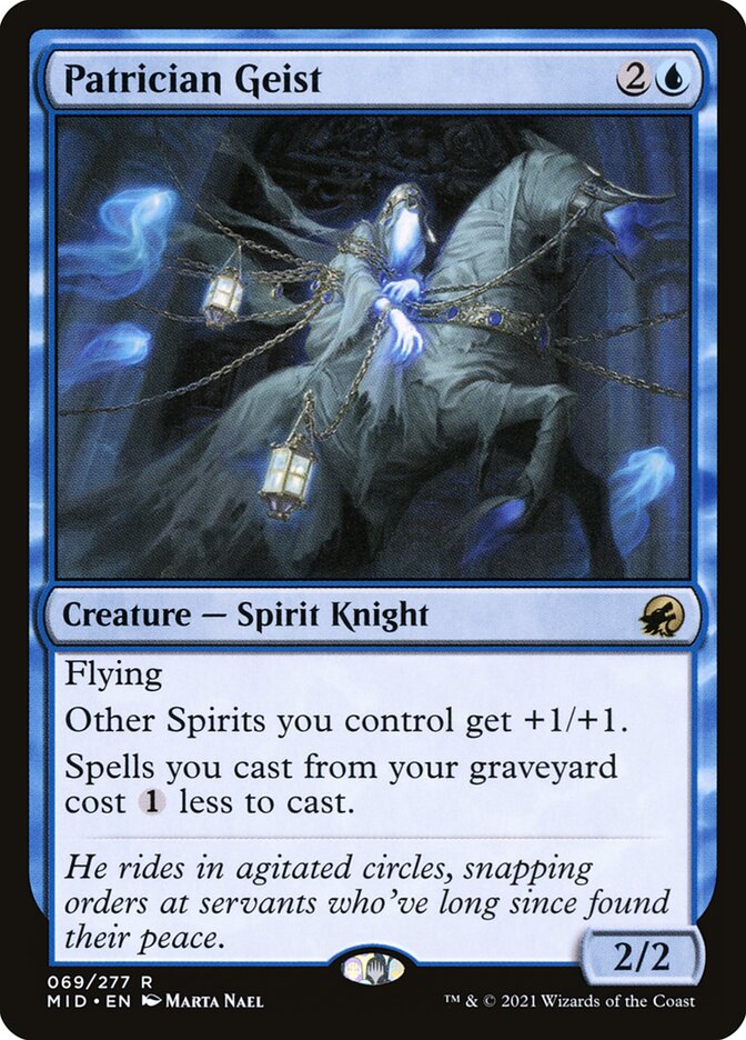 Patrician Geist 69/277 (Innistrad: Midnight Hunt)  | Chromatic Games