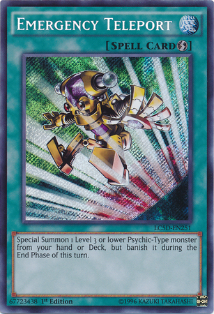 Emergency Teleport [LC5D-EN251] Secret Rare | Chromatic Games
