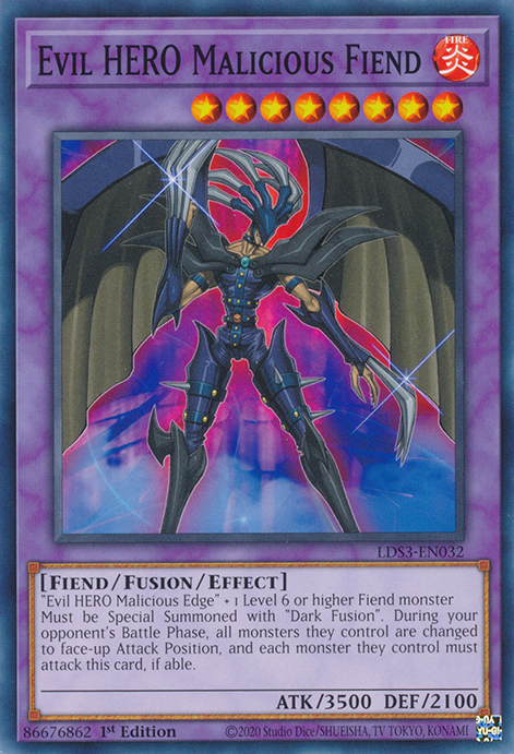 Evil HERO Malicious Fiend [LDS3-EN032] Common | Chromatic Games