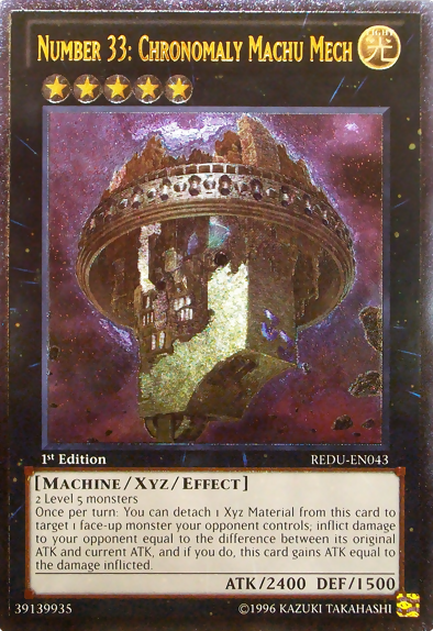 Number 33: Chronomaly Machu Mech [REDU-EN043] Ultimate Rare | Chromatic Games