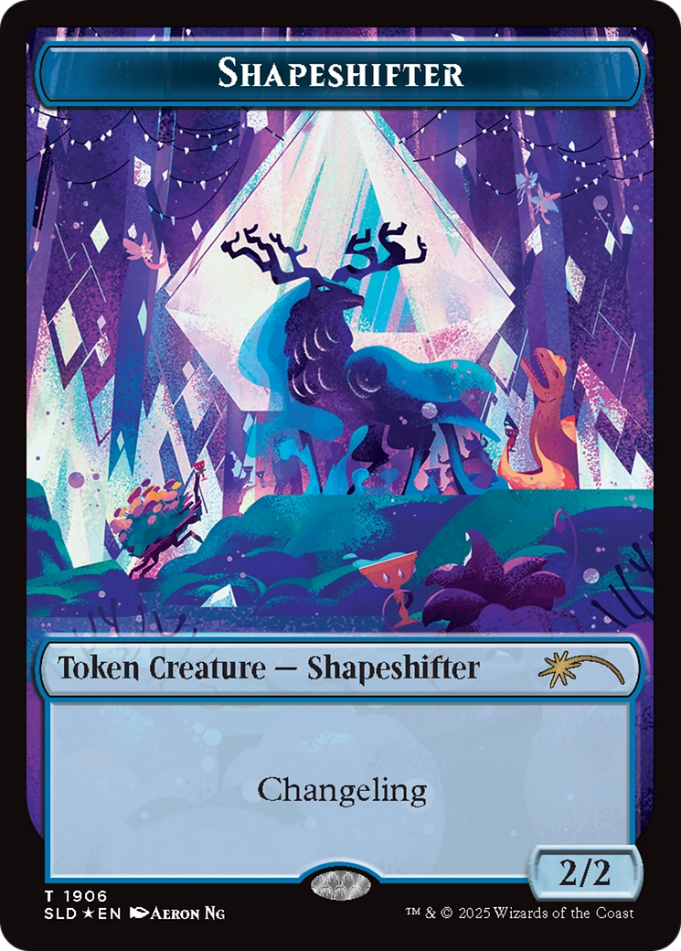 Shapeshifter Token (1906) (Double Rainbow Foil) [Secret Lair Drop Series] | Chromatic Games