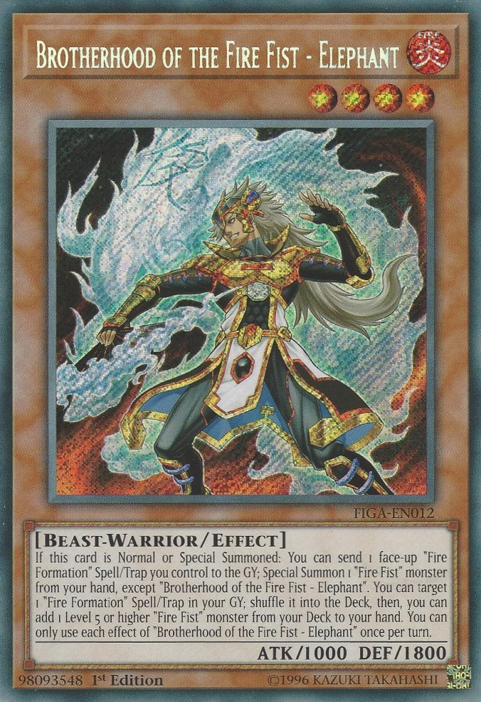 Brotherhood of the Fire Fist - Elephant [FIGA-EN012] Secret Rare | Chromatic Games