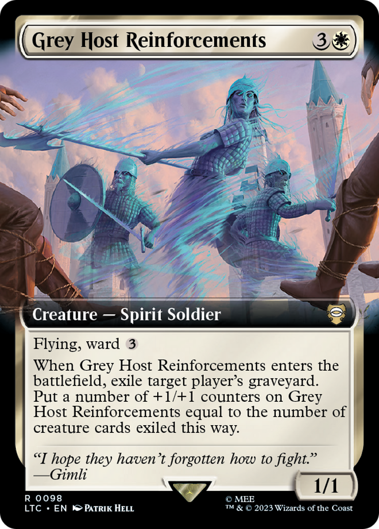 Grey Host Reinforcements (Extended Art) [The Lord of the Rings: Tales of Middle-Earth Commander] | Chromatic Games