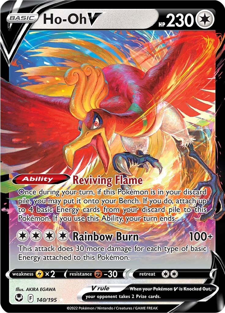 Ho-oh V (140/195) [Sword & Shield: Silver Tempest] | Chromatic Games