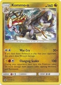 Kommo-o (77/111) (Cracked Ice Holo) (Theme Deck Exclusive) [Sun & Moon: Crimson Invasion] | Chromatic Games