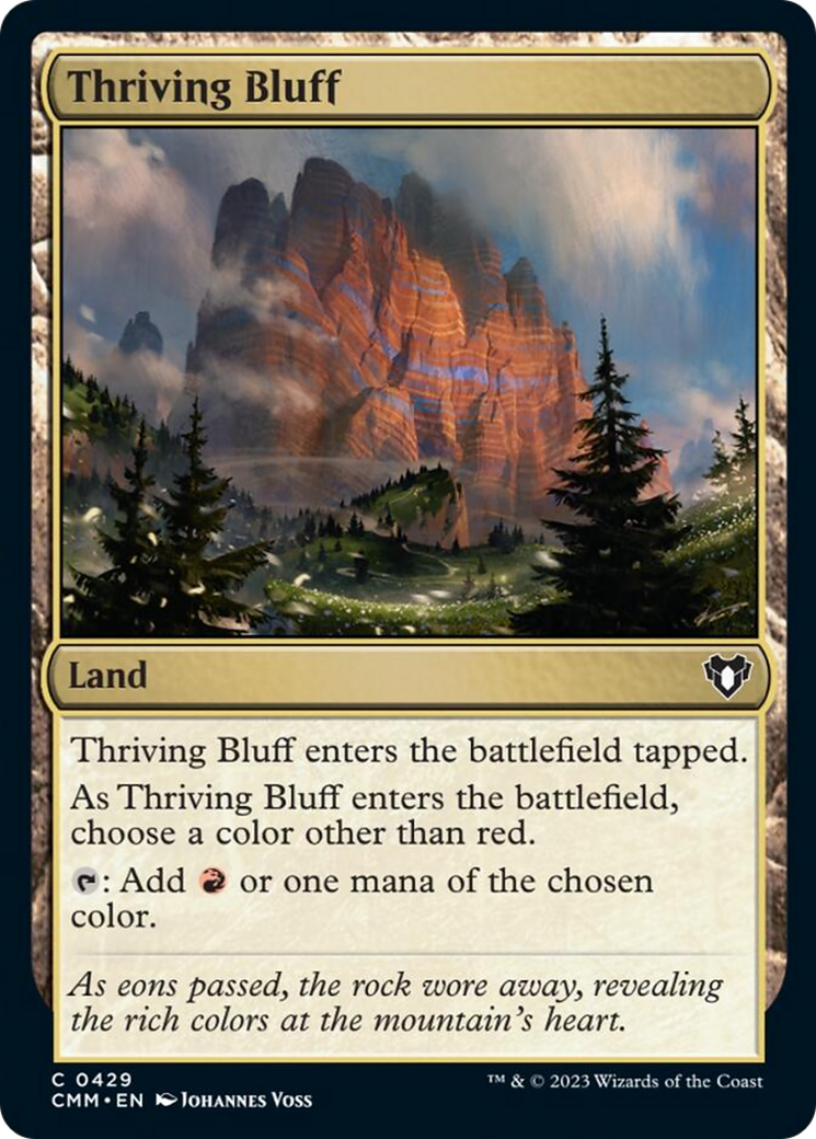 Thriving Bluff [Commander Masters] | Chromatic Games