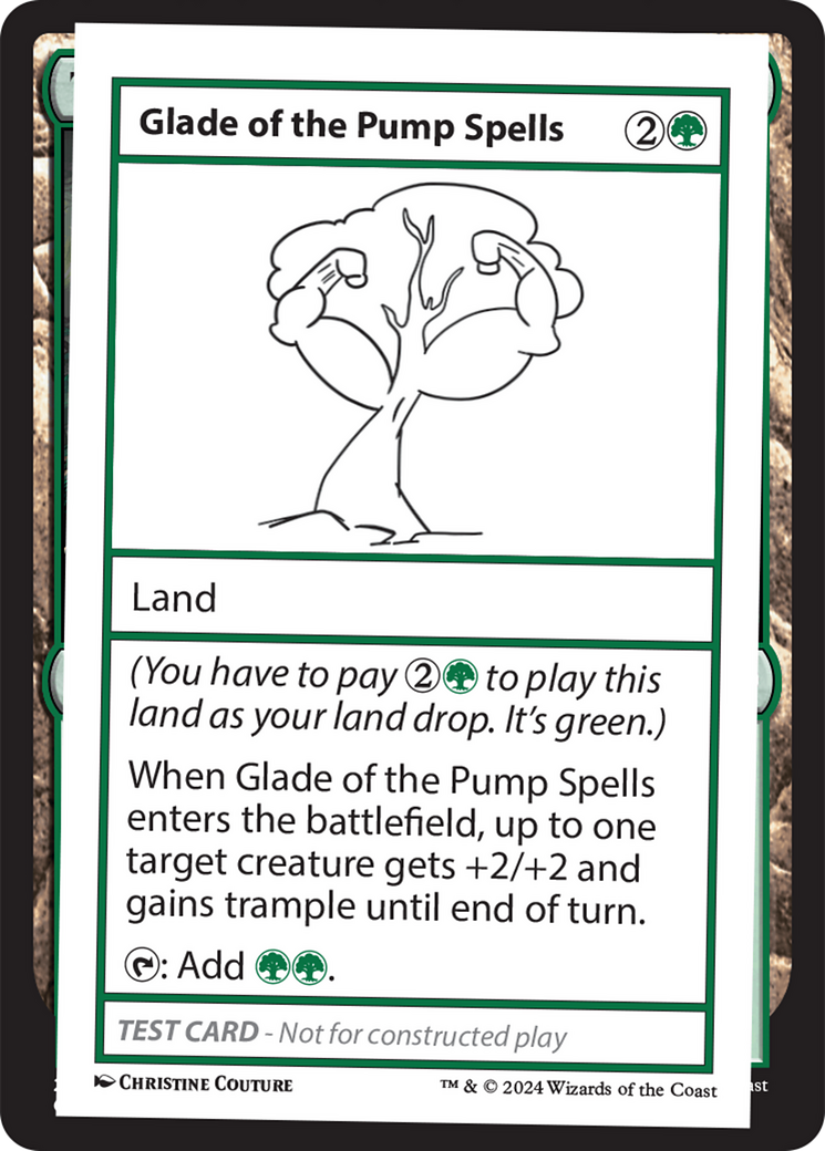 Glade of the Pump Spells [Mystery Booster 2 Playtest Cards] | Chromatic Games