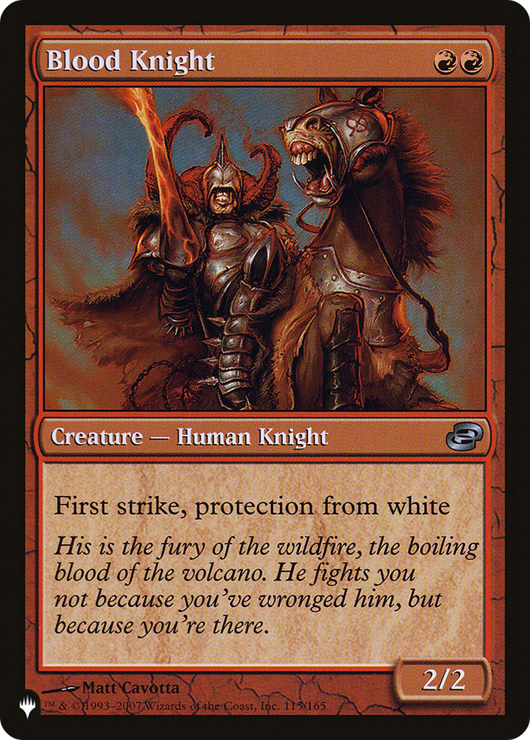 Blood Knight [The List Reprints] | Chromatic Games