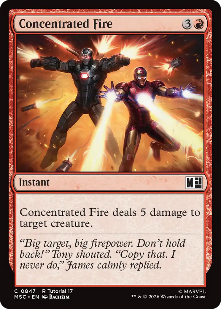 Concentrated Fire [Marvel Super Heroes Commander] | Chromatic Games