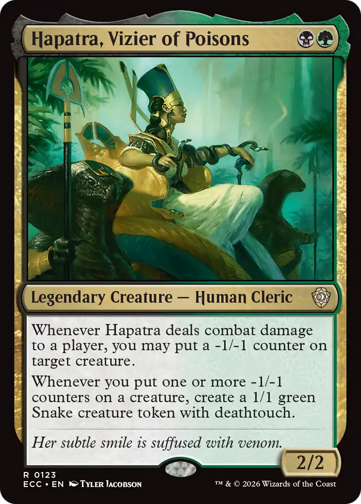 Hapatra, Vizier of Poisons [Lorwyn Eclipsed Commander] | Chromatic Games