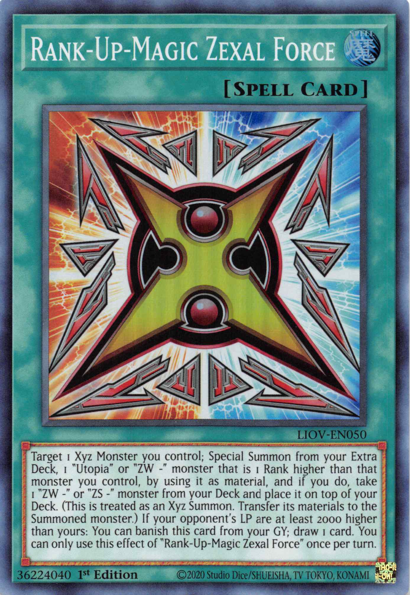 Rank-Up-Magic Zexal Force [LIOV-EN050] Super Rare | Chromatic Games