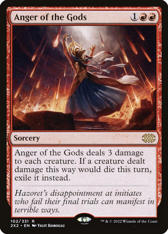 Anger of the Gods 102/331 (Double Masters 2022)  - Foil | Chromatic Games