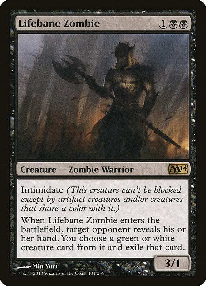 Lifebane Zombie 101 (Magic 2014 (M14))  | Chromatic Games