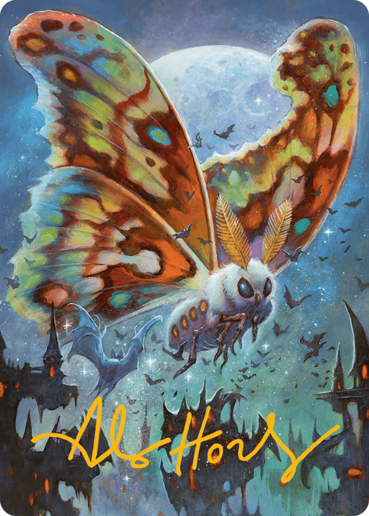 Luminous Broodmoth Art Card (Gold-Stamped Signature) [Bloomburrow Art Series] | Chromatic Games