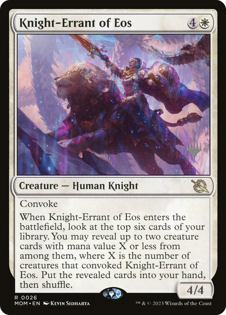 Knight-Errant of Eos (Promo Pack) [March of the Machine Promos] | Chromatic Games