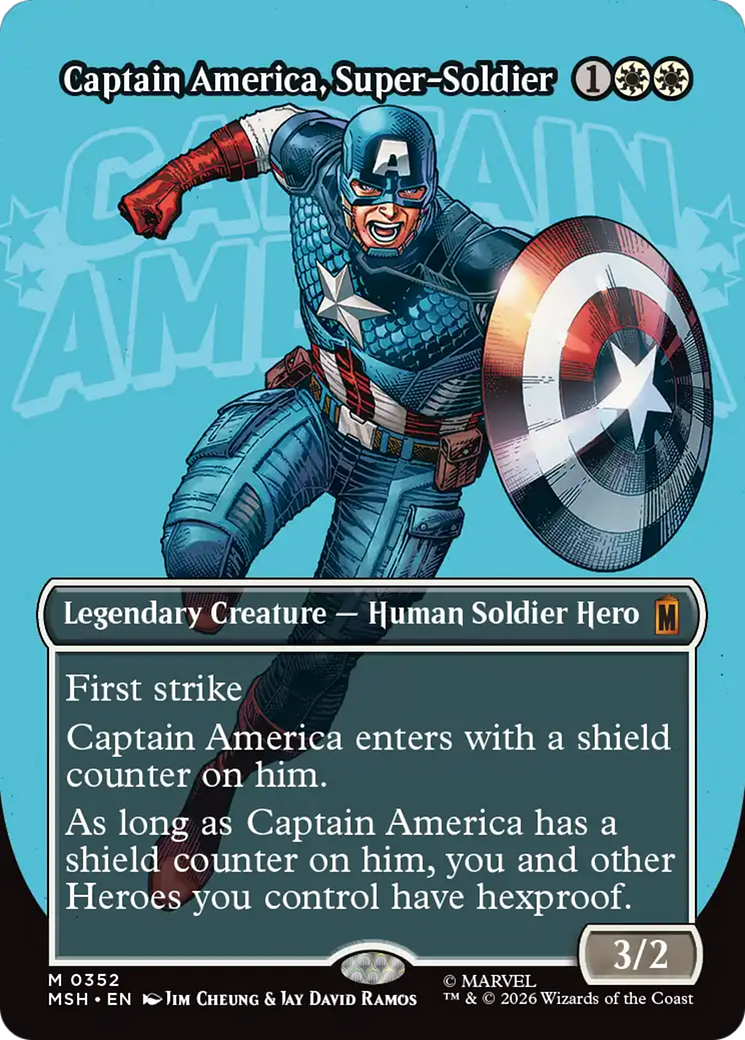 Captain America, Super-Soldier (Borderless) (0352) [Marvel Super Heroes] | Chromatic Games