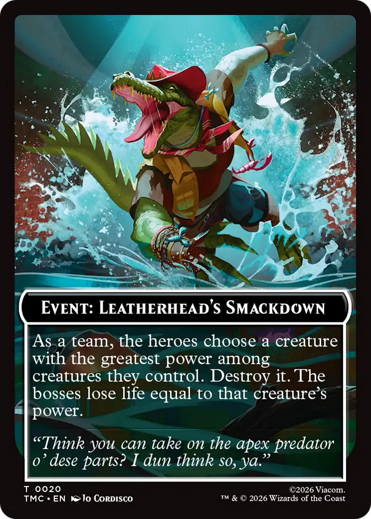 Event: Leatherhead's Smackdown [Teenage Mutant Ninja Turtles Commander Tokens] | Chromatic Games