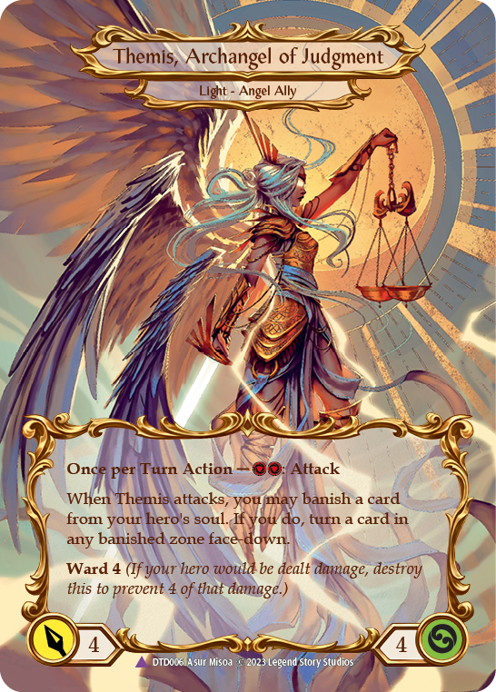 Figment of Judgment // Themis, Archangel of Judgment (Marvel) [DTD006] (Dusk Till Dawn)  Cold Foil | Chromatic Games