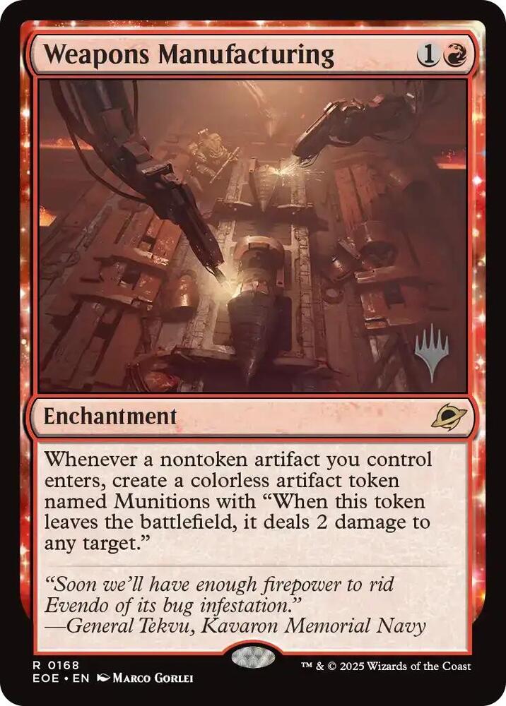 Weapons Manufacturing 168 (Promo Pack: Edge of Eternities)  - Foil | Chromatic Games