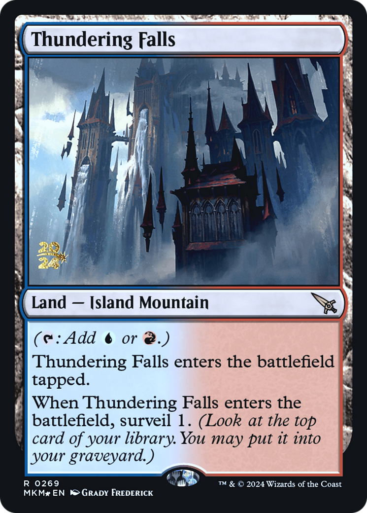 Thundering Falls [Murders at Karlov Manor Prerelease Promos] | Chromatic Games