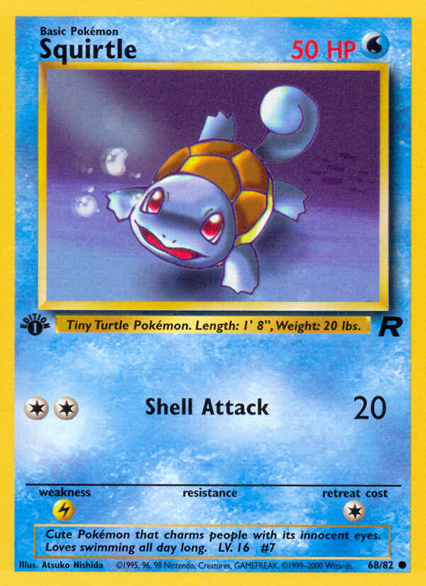 Squirtle (68/82) [Team Rocket 1st Edition] | Chromatic Games