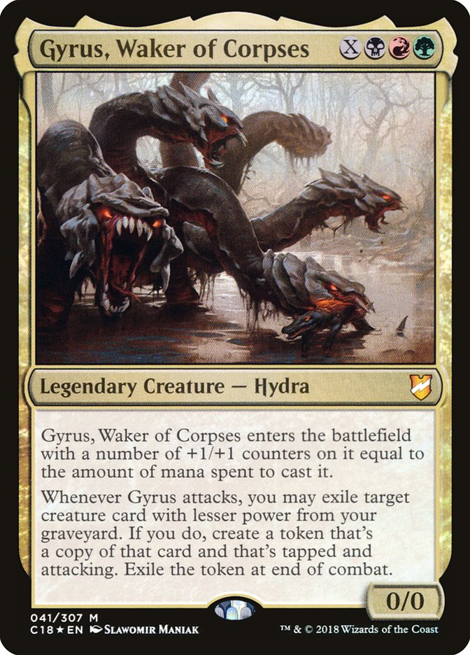 Gyrus, Waker of Corpses 41/307 (Commander 2018)  - Foil | Chromatic Games